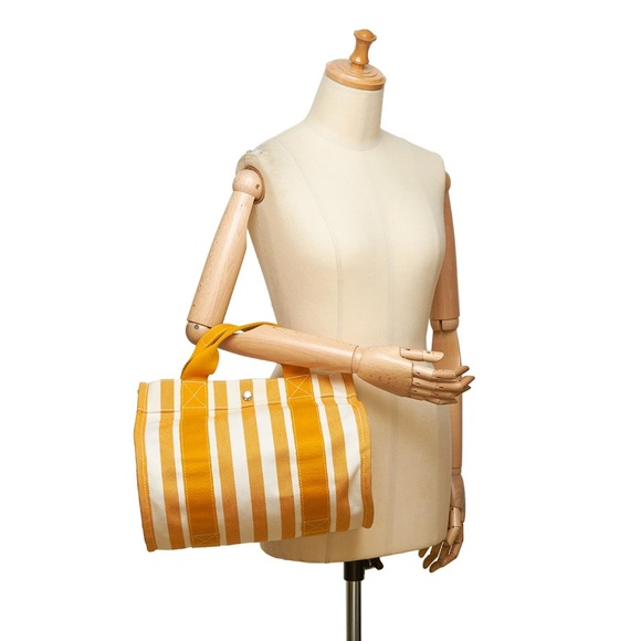 Hermès Cannes PM Orange & Cream tote - Picture 1 of 11